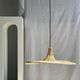 Small suspension, rattan luminaire in hat shape D:60cm