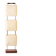 Wood and copper metal floor lamp with parchment.