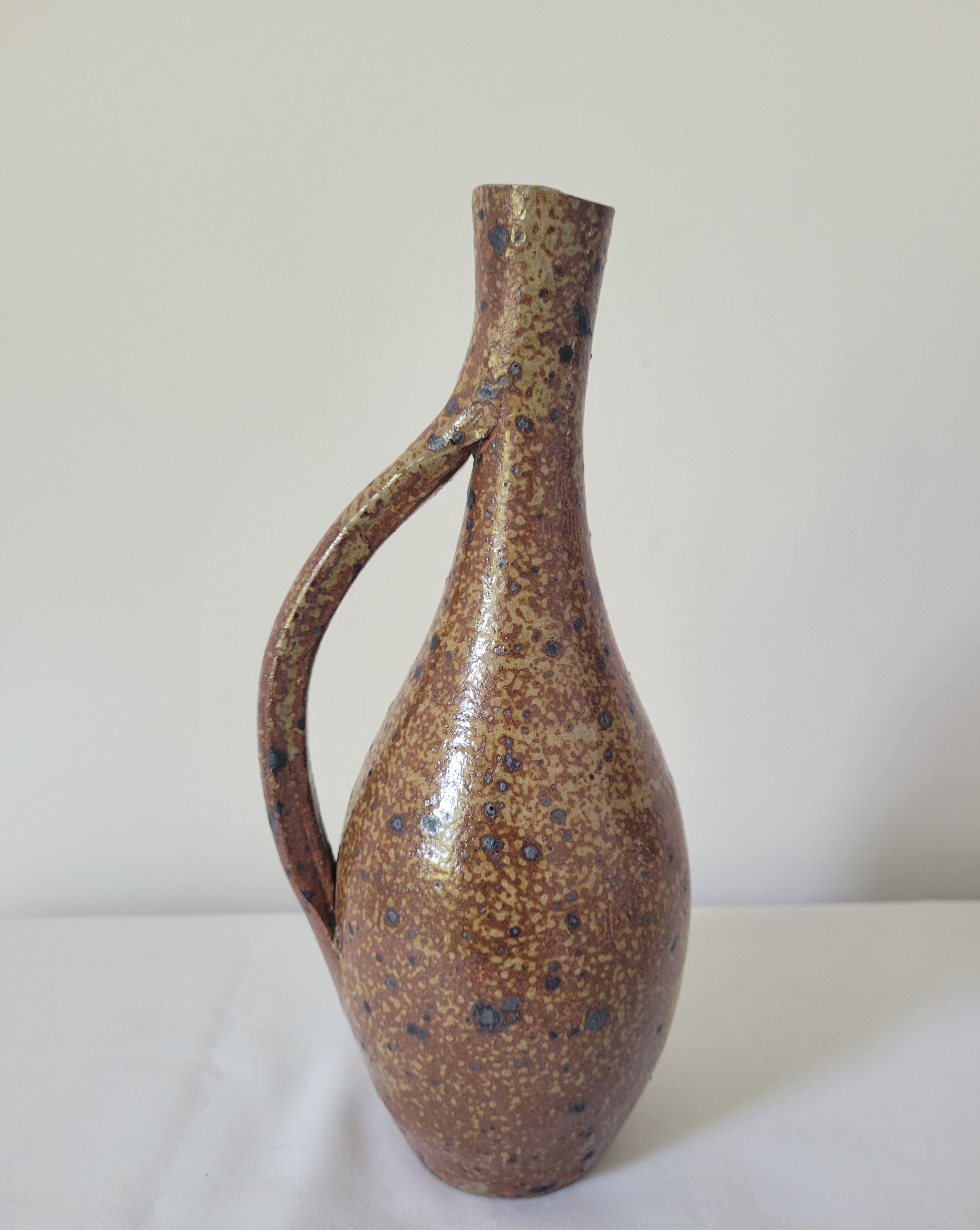 Pyrite sandstone vase