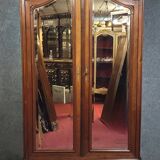 Antique mirrored wardrobe in Louis XV Rococo style