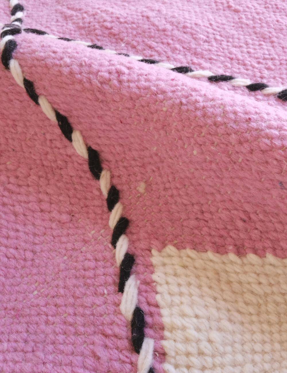 Pink Kilim Rug - 245 x 171 cm