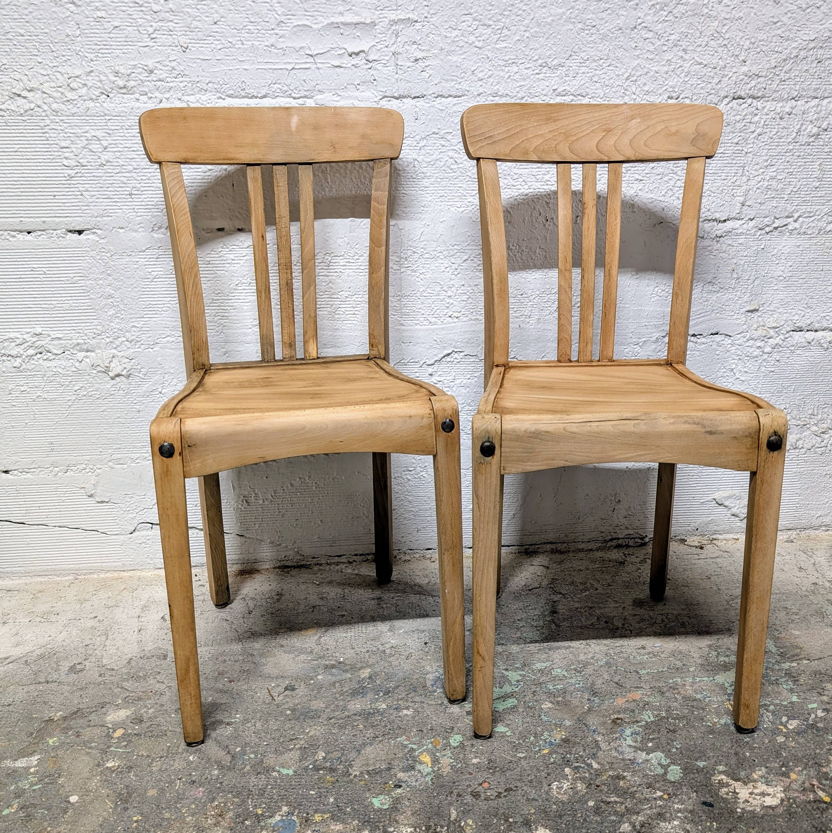 Pair of Stella bistro chairs