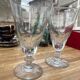 Set - 2 Large thick glass absinthe glasses