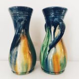 Pair of Flemish sandstone vases