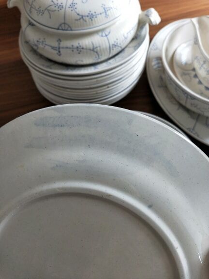 Copenhagen Boch la Louvière earthenware dishware service