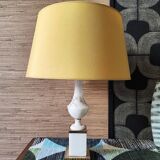 Marble and brass lamp