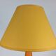Lampe Olivier Villatte bois orange années 80