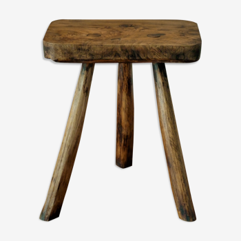 Tabouret brutaliste, années 60-70