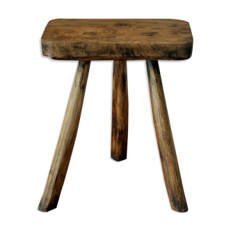 Brutalist stool, 60s-70s