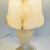 70s natural alabaster lamp
