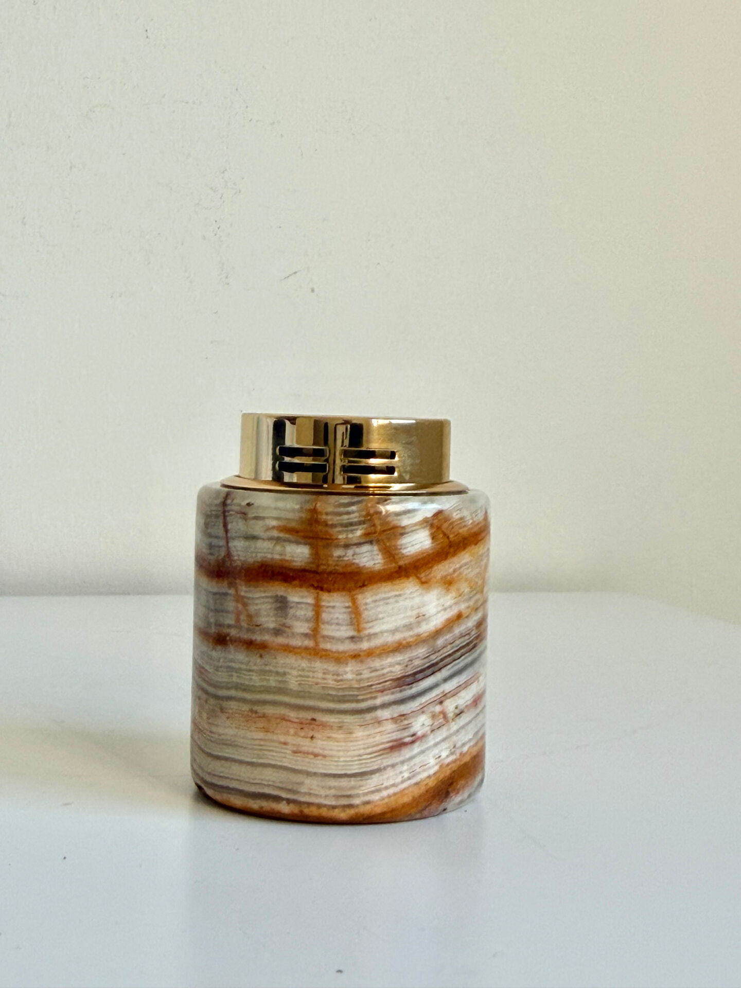 Vintage SAROME Japan Marble Onyx Table Lighter