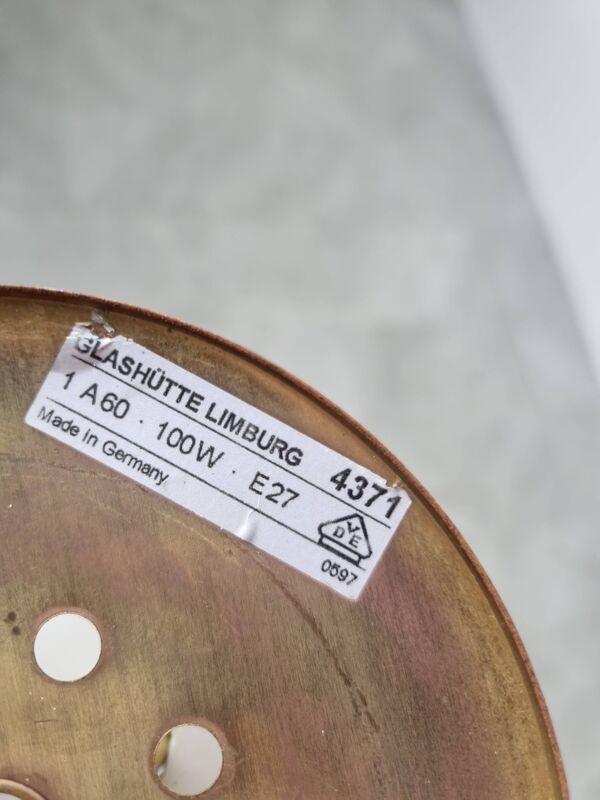 Luminaires suspendus vintage par Glashutte Limburg, années 1970.