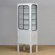 Vintage Iron And Glass Medical Cabinet, 1970s