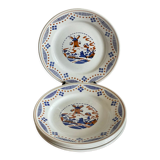 5 dessert plates KG Luneville Fleurines