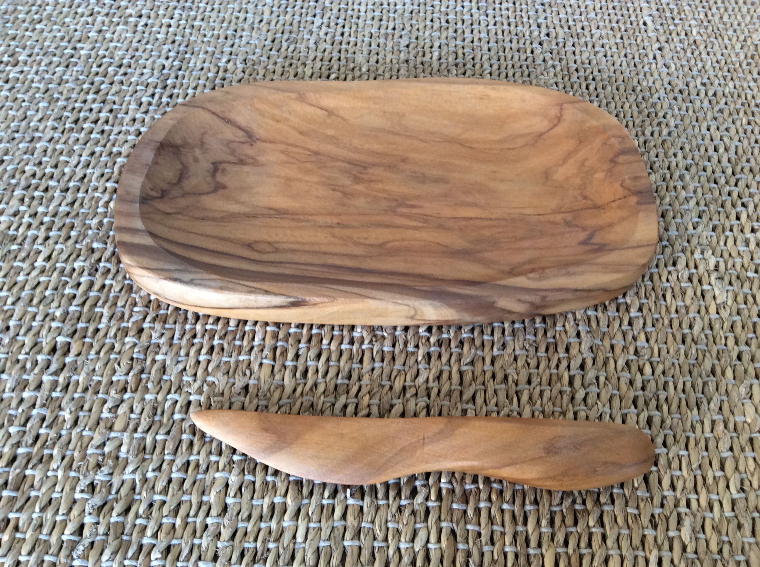 Wooden butter dish