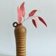 Vase soliflore en céramique brune H27 cm