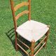 Wood and straw chair