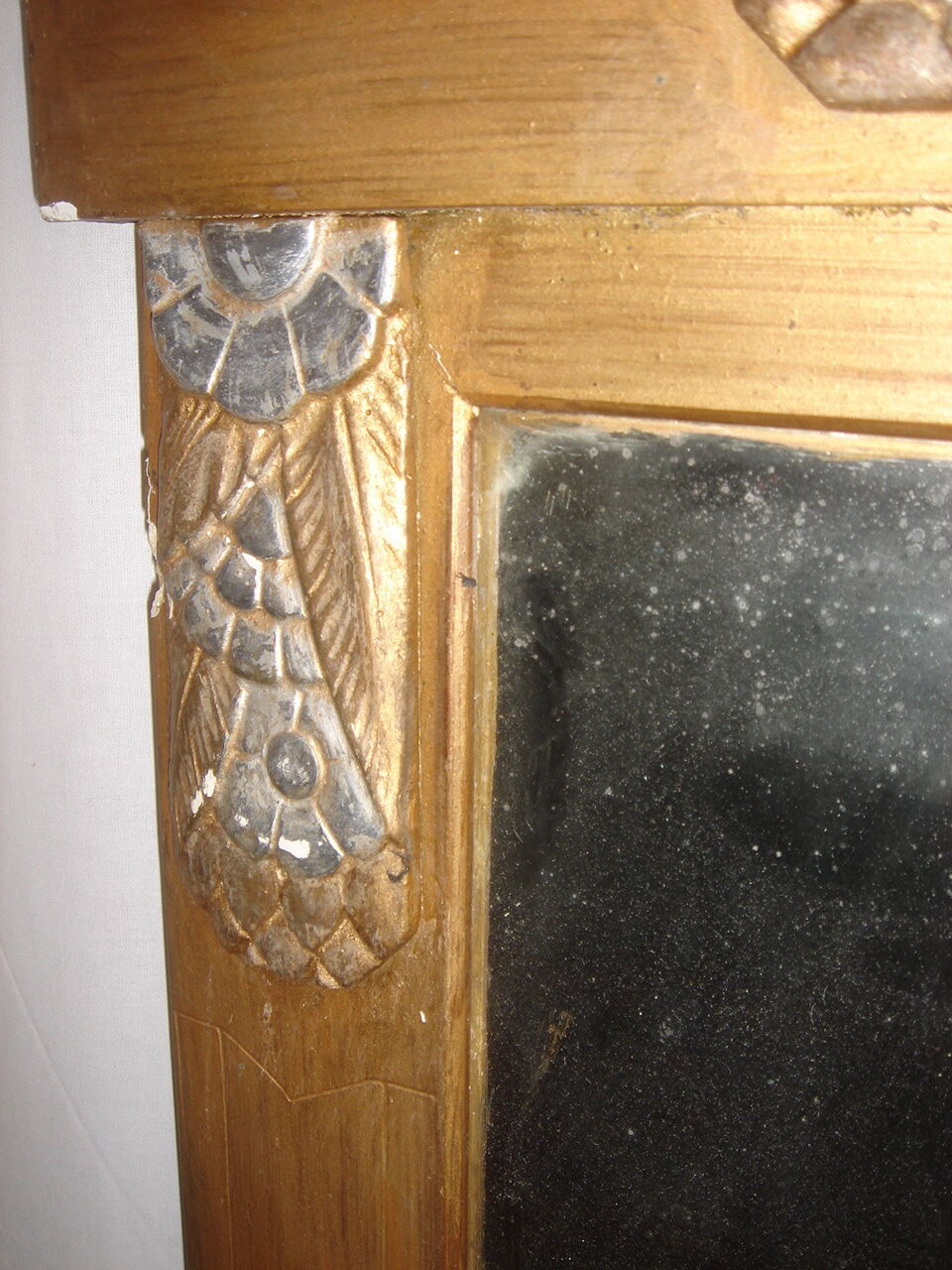 Art Deco gilded wood mirror