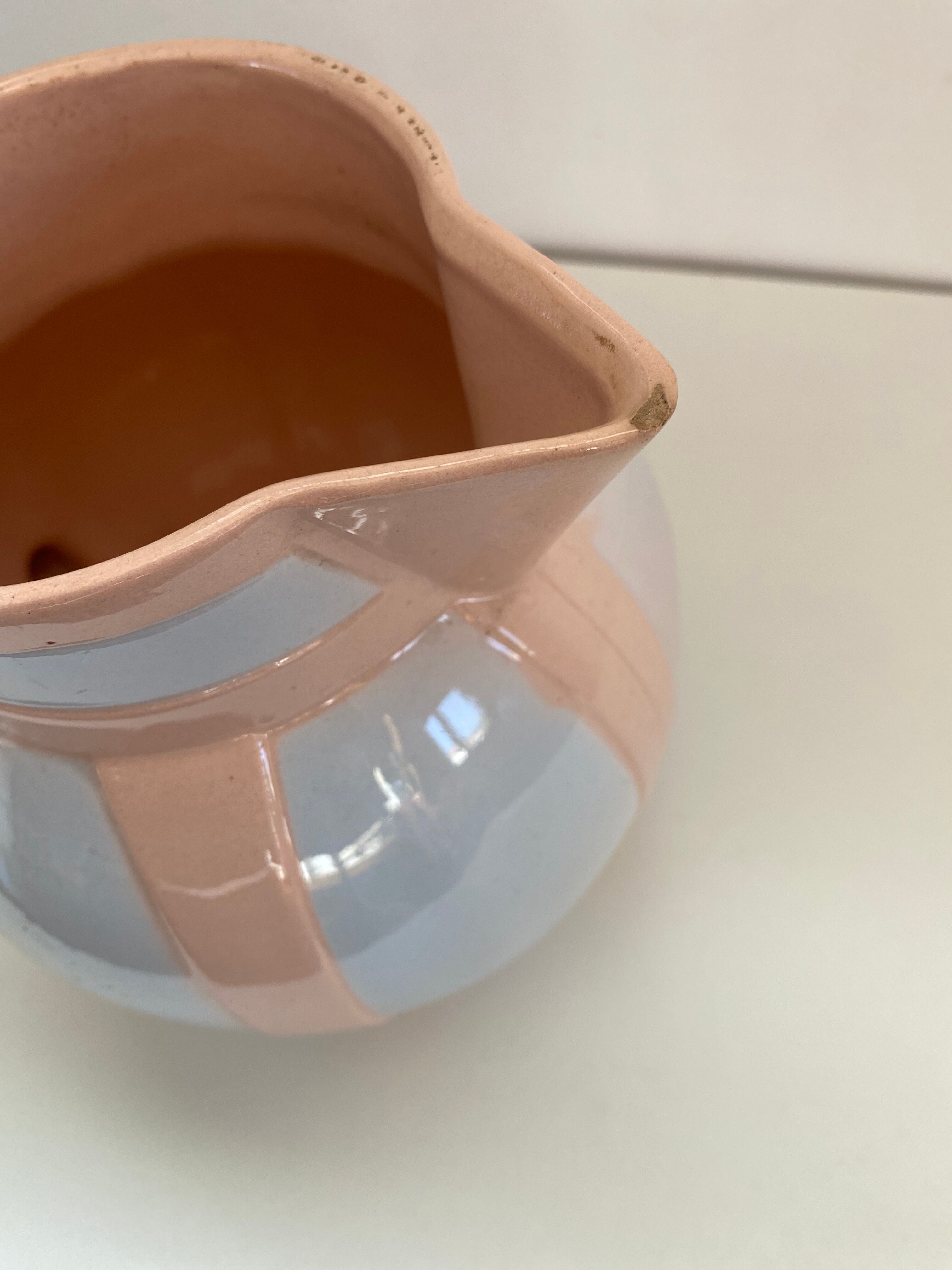 Carafe digoin and vintage sarreguemines