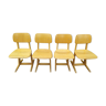 Lot de 4 chaises enfant Casala ecole vintage - petit modèle
