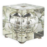 Lampe de table en verre Cubosfera attribuée à Alessandro Mendini, Italie, 1968