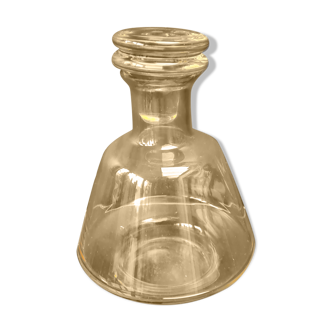 Yellow glass decanter