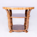 Walnut art-deco side table