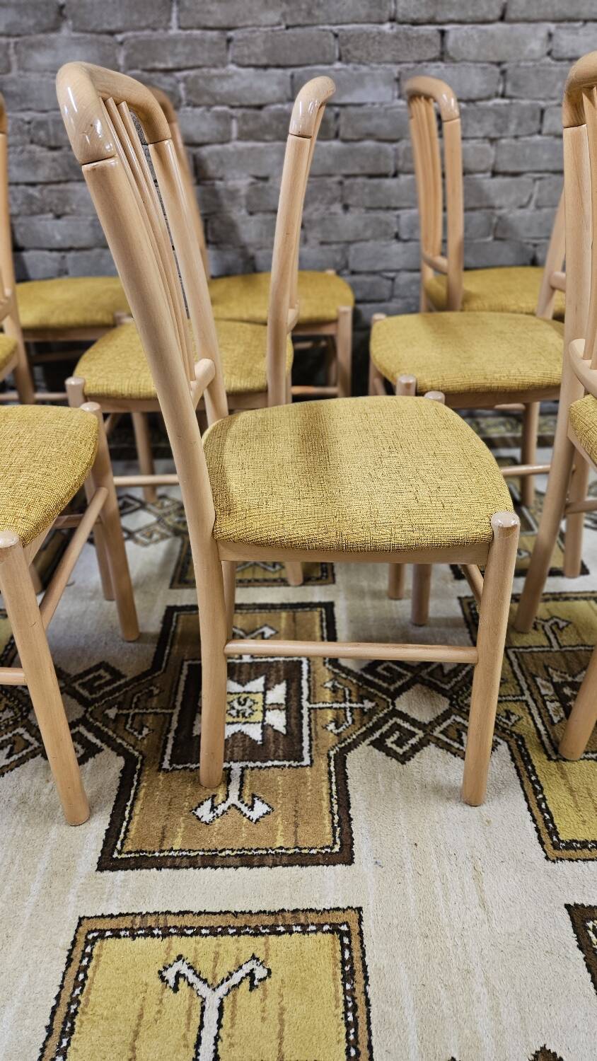 Set of 12 80s bistro chairs