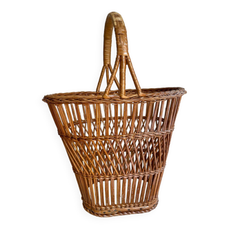 Wicker and Formica basket