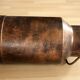 Umbrella stand old copper plated milk can with plastic insert - vintage