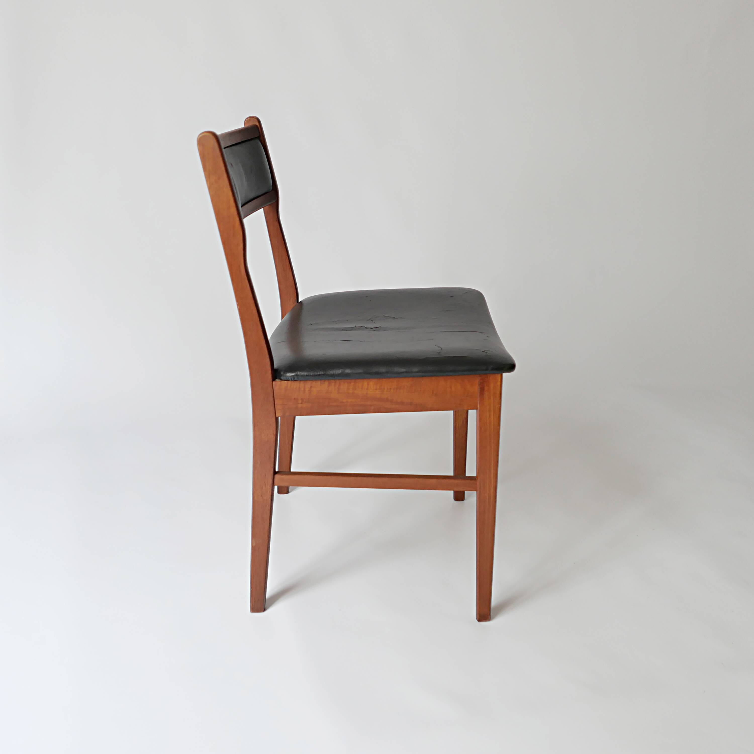 Pair of denmark chairs scandinavian design 1960s vintage 70s 1970s