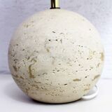 Travertine ball lamp