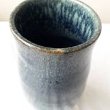 Blue stoneware vase