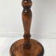 Column, wooden pedestal turned in vintage walnut