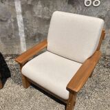 Solid elm armchair
