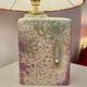 Übelacker table lamp - Battery lamp on a vase fireplace with botanical shade | 42 cm