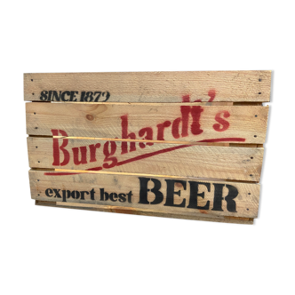 Caisse vintage en bois Bière Burghardt's Beer