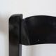 6 chaises noires laquées et bouclette