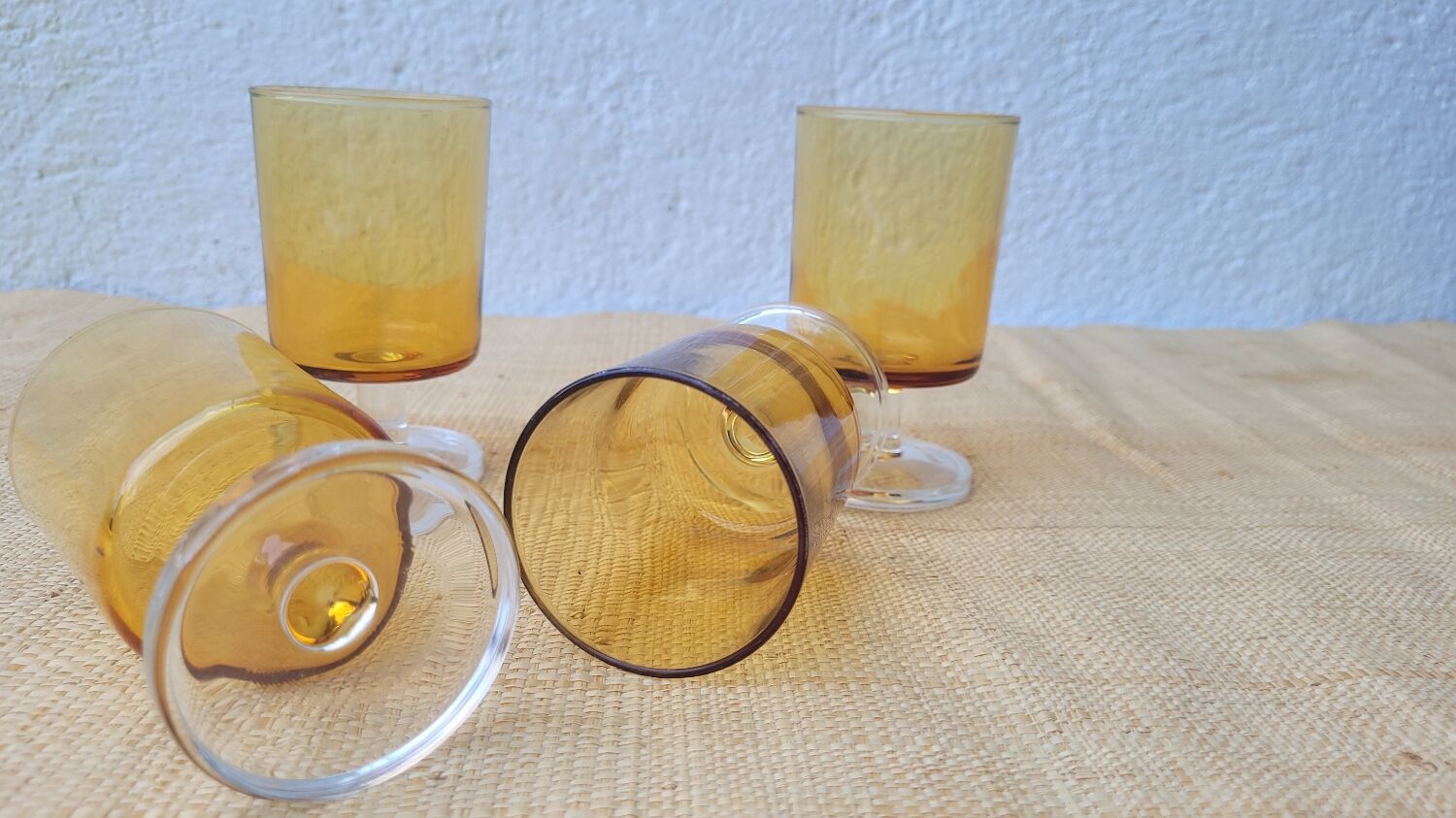 70's stemmed glasses