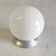 Plafonnier en bakélite et globe opaline blanc, années 50/60