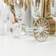 Lot de 6 flûtes en cristal ciselé