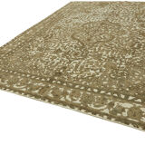Hand-Knotted Anatolian Vintage 1970s 292 cm x 380 cm Beige Wool Carpet