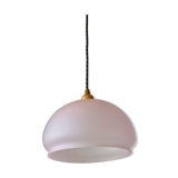 Pink frosted glass globe hanging