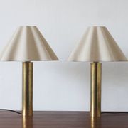 Lampes de table en laiton scandinave, années 1960, ensemble de 2