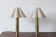 Scandinavian Brass Table Lamp, 1960s, Set of 2