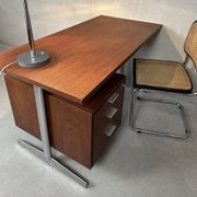 Scandinavian desk in wood and metal by Cees Braakman - Pastoe, design 1970