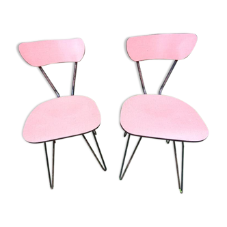 Set of 2 formica chairs