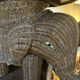 Rattan Elephant table in the style of Vivaï del Sud, Italy 1970