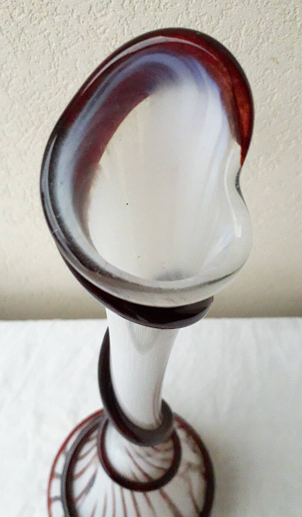 Vase soliflore en verre Diverchy