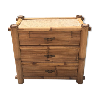 Commode bambou vintage